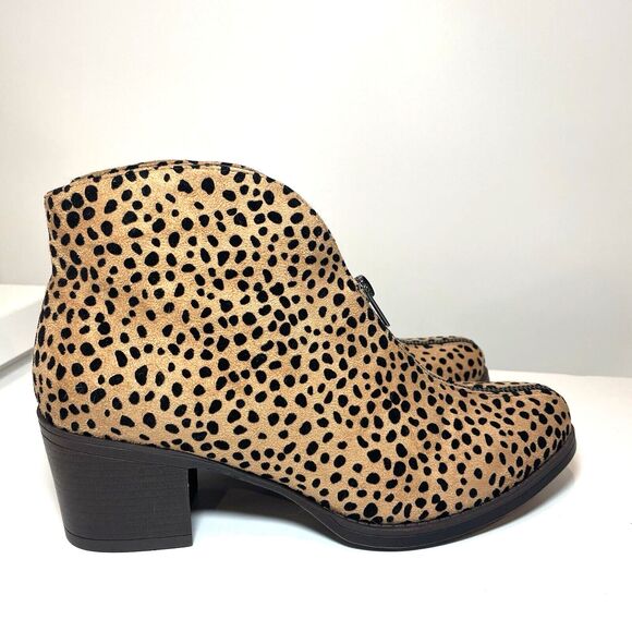 Pierre Dumas Bootie Animal Print Zipper Alicante Womens 9 Ankle Boots - Picture 4 of 11
